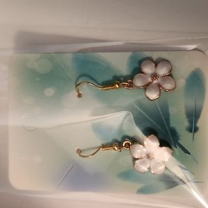 Handcrafted floral earrings